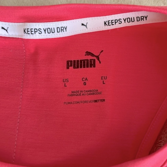 Puma Invert Crop Active Tank Top - Size L - Picture 5 of 11